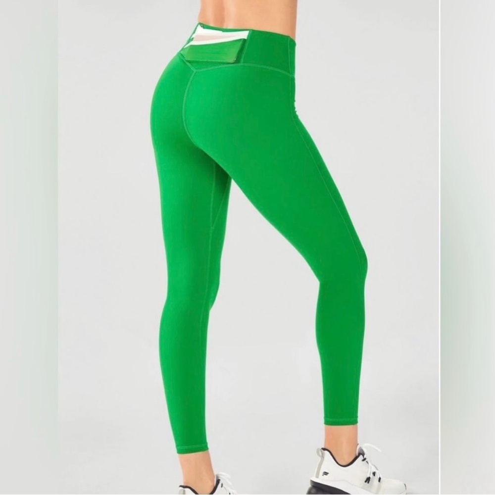 Fabletics Green Trinity Motion365 High-Waisted Le… - image 1